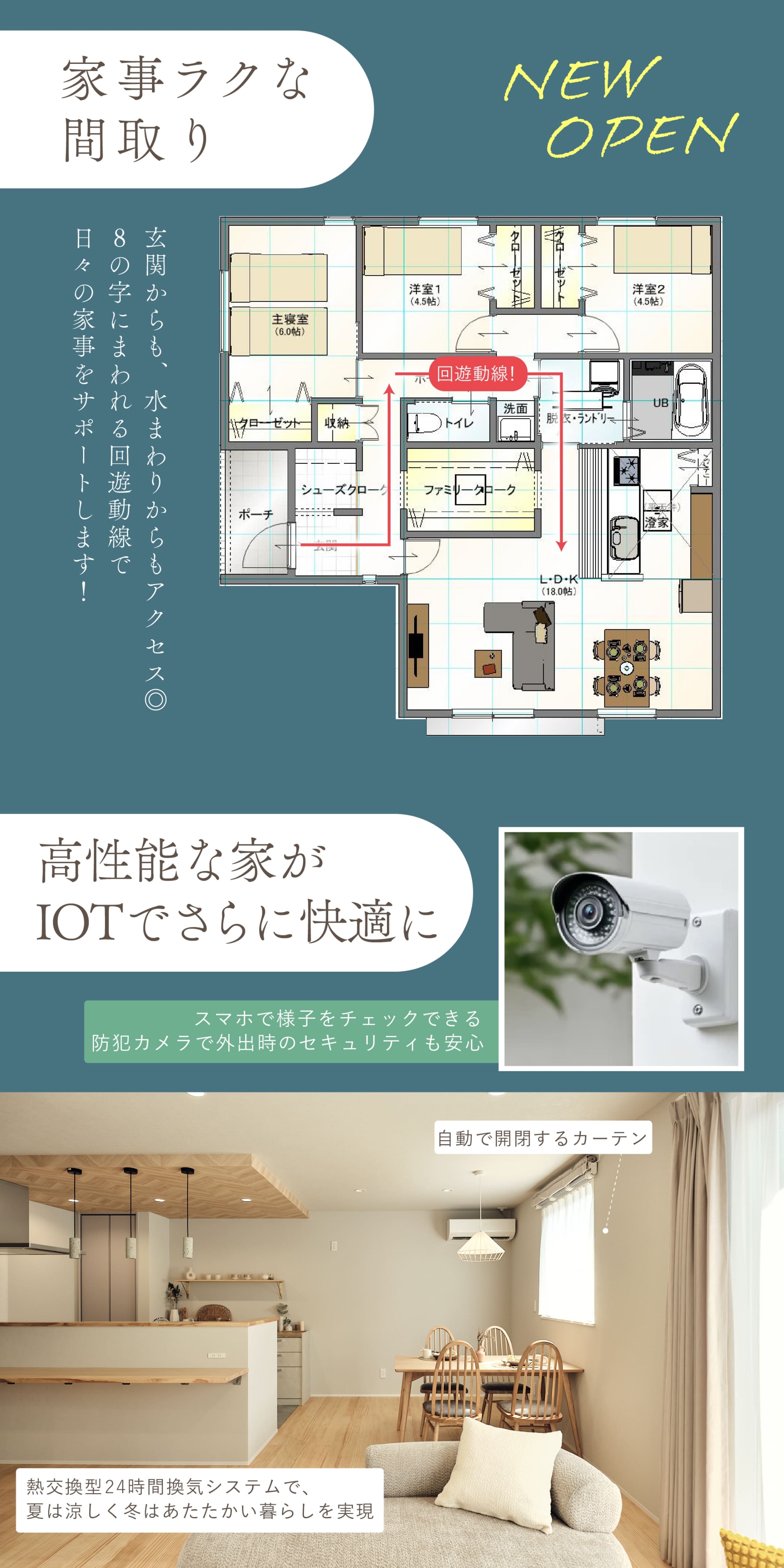 家事ラクな間取り